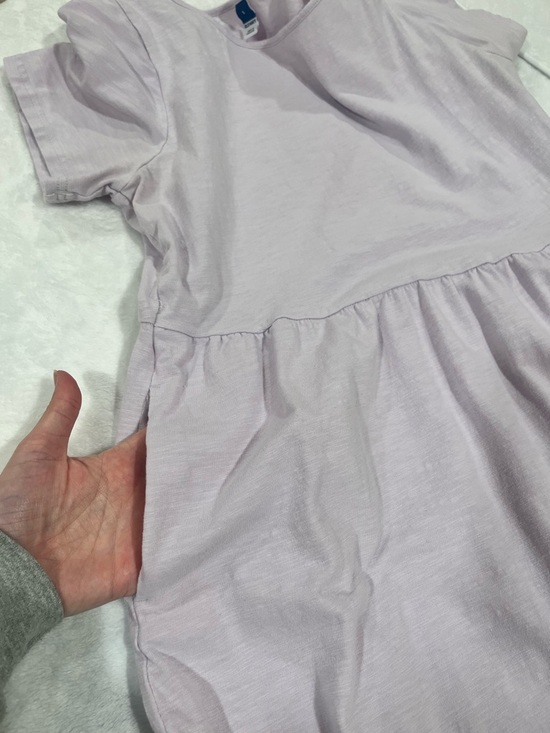 Old Navy Lavender Tiered Knit Midi Dress with Pockets - Small - Picture 3 of 5